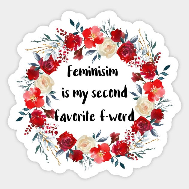 Second Favorite F Word Sticker by chicalookate